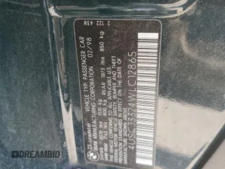 1998 BMW 3 Series 2.8L with VIN 4USCJ3324WLC12865, listed as a Copart auction lot 70819374 with 0 mi miles and Salvage Title. Bid and sale history available at carsss.com. Image 14.