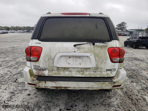 2006 Toyota Sequoia SR5 with VIN 5TDZT34A26S265060, listed as a Copart auction lot 51613795 with 249,662 mi miles and Clean Title. Bid and sale history available at carsss.com. Image 6.