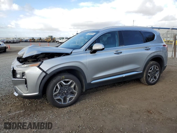 2023 Hyundai Santa Fe Hybrid SEL Premium with VIN 5NMS3DA14PH003881, listed as a Copart auction lot 72034954 with 59,021 mi miles and Salvage Title. Bid and sale history available at carsss.com. Image 1.