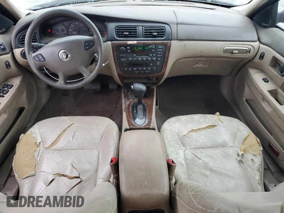 2001 Mercury Sable LS with VIN 1MEHM55SX1G608761, listed as a Copart auction lot 43158475 with 184,120 mi miles and Salvage Title. Bid and sale history available at DreamBid. Image 8.