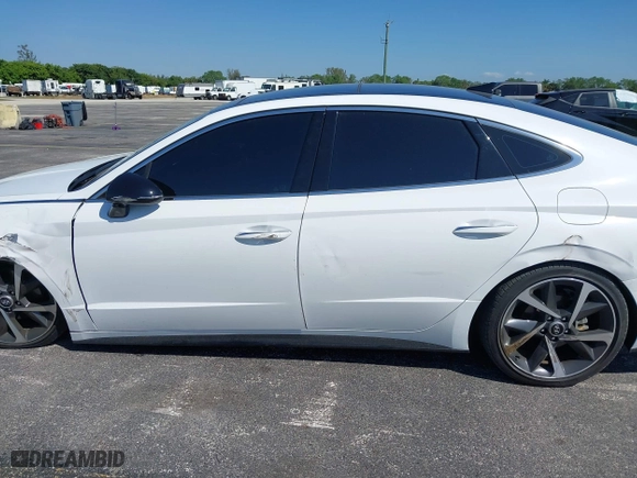 2023 Hyundai Sonata SEL Plus with VIN KMHL44J26PA248794, listed as a IAAI auction lot 41794912 with 28,074 mi miles. Bid and sale history available at carsss.com. Image 13.