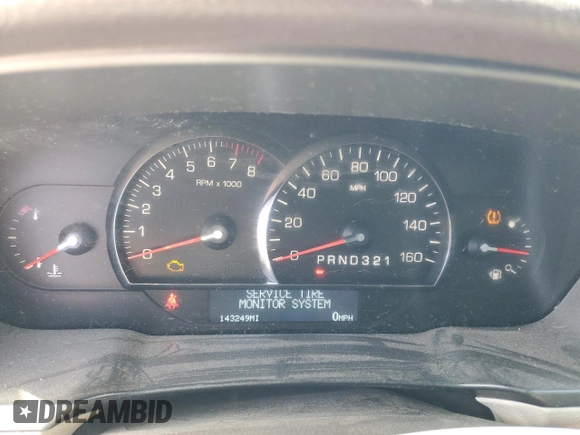 2008 Cadillac DTS 1SC with VIN 1G6KD57Y58U188737, listed as a Copart auction lot 54912035 with 143,249 mi miles and Salvage Title. Bid and sale history available at carsss.com. Image 9.