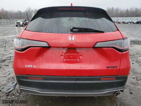 2024 Honda HR-V Sport with VIN 3CZRZ2H55RM786925, listed as a Copart auction lot 82389434 with 5,802 mi miles and Salvage Title. Bid and sale history available at carsss.com. Image 6.
