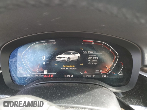 2020 BMW 5 Series 530i xDrive z VIN WBAJR7C03LCE58567, wystawiony jako Copart lot #52381325 z przebiegiem 27 309 mil mil oraz Szkoda całkowita • Salvage title. Historia ofert i sprzedaży dostępna na DreamBid. Obrazek 9.
