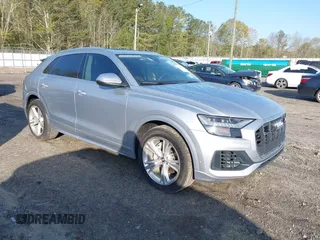 2020 Audi Q8 Prestige with VIN WA1CVAF12LD009942, listed as a IAAI auction lot 41924297 with 82,980 mi miles and . Bid and sale history available at DreamBid. Image 1.