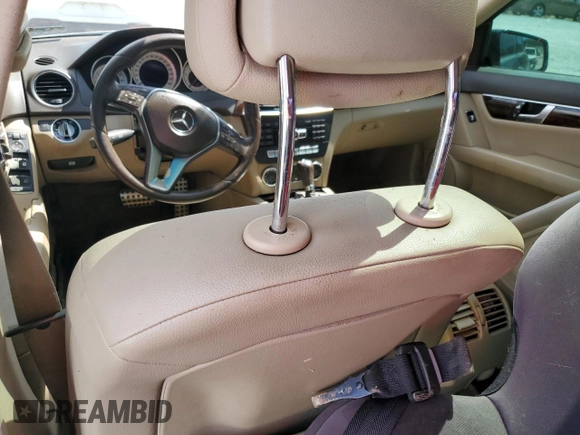2012 Mercedes-Benz C 300 Sport with VIN WDDGF8BB0CA726603, listed as a Copart auction lot 66191135 with Not provided miles and Clean title. Bid and sale history available at DreamBid. Image 8.