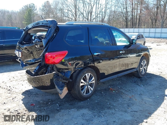 2017 Nissan Pathfinder S with VIN 5N1DR2MN2HC644842, listed as a IAAI auction lot 41654146 with 153,020 mi miles. Bid and sale history available at carsss.com. Image 4.