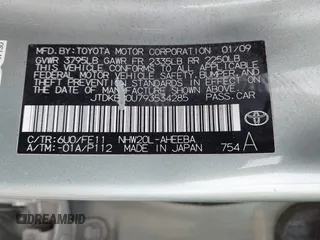 2009 Toyota Prius with VIN JTDKB20U793534285, listed as a IAAI auction lot 42176785 with 232,008 mi miles and . Bid and sale history available at DreamBid. Image 9.