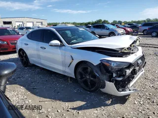 2019 Genesis G70 2.0T Advanced with VIN KMTG44LA1KU024612, listed as a Copart auction lot 60957484 with 78,019 mi miles and Salvage Title. Bid and sale history available at carsss.com. Image 4.