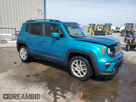 2020 Jeep Renegade Latitude with VIN ZACNJABB9LPL25409, listed as a Copart auction lot 53675525 with 82,702 mi miles and Salvage Title. Bid and sale history available at carsss.com. Image 4.