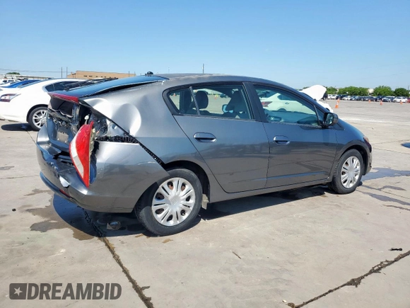 2010 Honda Insight LX with VIN JHMZE2H56AS042097, listed as a Copart auction lot 53972215 with 107,182 mi miles and Salvage Title. Bid and sale history available at DreamBid. Image 3.