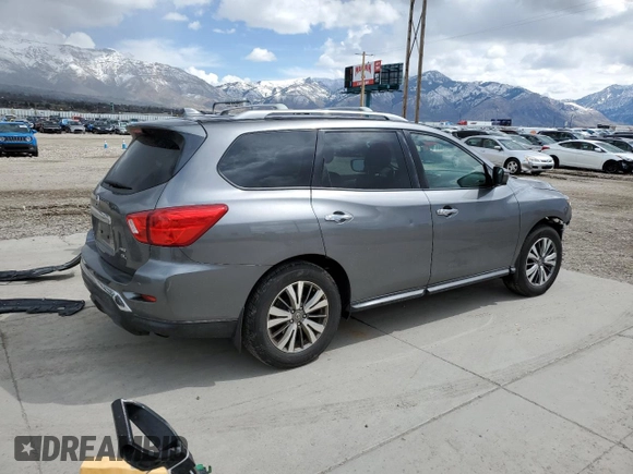 2020 Nissan Pathfinder SL z VIN 5N1DR2CM7LC596322, wystawiony jako Copart lot #51602445 z przebiegiem 80 208 mil mil oraz Szkoda całkowita • Salvage title. Historia ofert i sprzedaży dostępna na DreamBid. Obrazek 3.