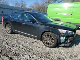 2014 Kia Cadenza Premium with VIN KNALN4D76E5157472, listed as a Copart auction lot 88692445 with 122,515 mi miles and Salvage Title. Bid and sale history available at carsss.com. Image 4.