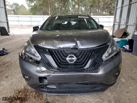 2018 Nissan Murano SV with VIN 5N1AZ2MG5JN127825, listed as a Copart auction lot 42599775 with 57,554 mi miles and Non Repairable. Bid and sale history available at carsss.com. Image 5.