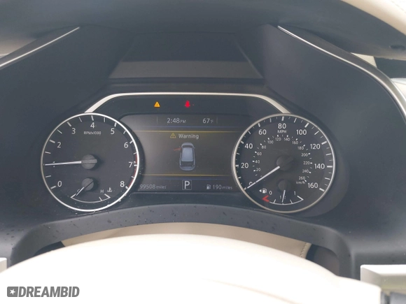 2016 Nissan Murano SL with VIN 5N1AZ2MH3GN139327, listed as a IAAI auction lot 41908885 with 99,508 mi miles. Bid and sale history available at carsss.com. Image 7.