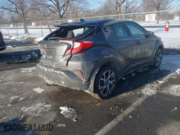 2019 Toyota C-HR XLE with VIN NMTKHMBX3KR088298, listed as a IAAI auction lot 41411204 with 52,790 mi miles. Bid and sale history available at carsss.com. Image 4.