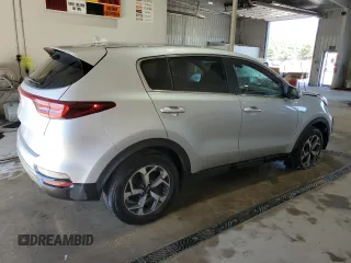 2021 Kia Sportage LX with VIN KNDPMCAC5M7862219, listed as a Copart auction lot 54098215 with 83,736 mi miles and Salvage Title. Bid and sale history available at carsss.com. Image 3.