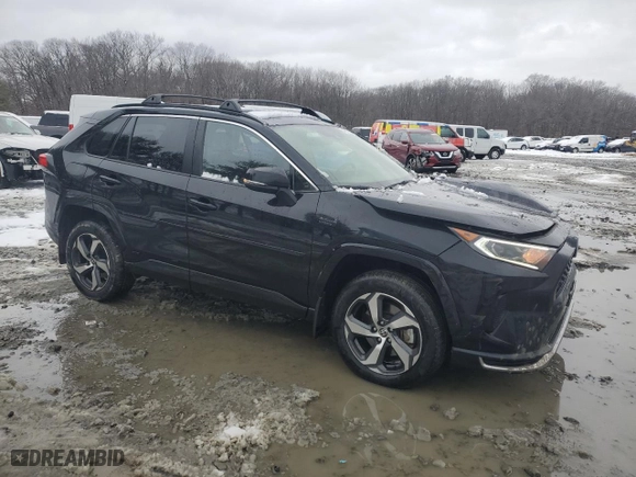 2021 Toyota RAV4 Prime SE with VIN JTMAB3FV5MD031424, listed as a Copart auction lot 44845235 with NaN miles and Salvage Title. Bid and sale history available at carsss.com. Image 4.