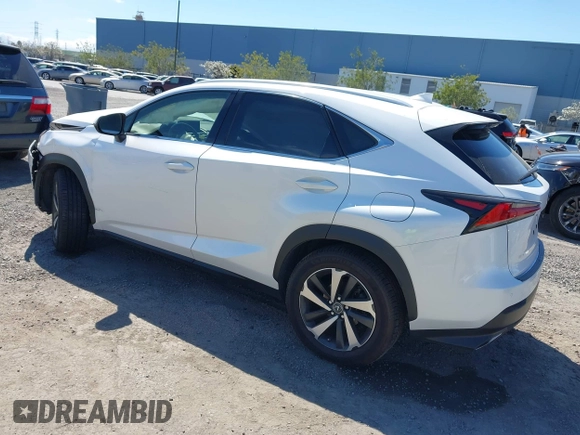 2021 Lexus NX with VIN JTJGARDZ8M5024318, listed as a IAAI auction lot 41859088 with 39,580 mi miles. Bid and sale history available at carsss.com. Image 3.