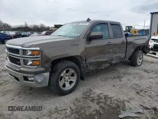 2015 Chevrolet Silverado 1500 LT with VIN 1GCVKREC0FZ381876, listed as a Copart auction lot 45857505 with 156,067 mi miles and Salvage Title. Bid and sale history available at carsss.com. Image 1.