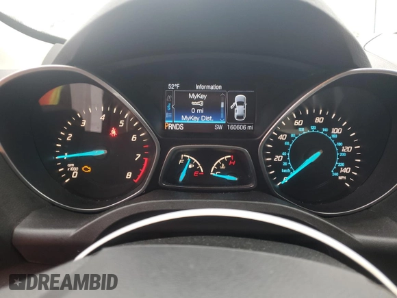 2016 Ford Escape SE with VIN 1FMCU9GX8GUB62515, listed as a Copart auction lot 55551355 with 160,606 mi miles and Clean Title. Bid and sale history available at DreamBid. Image 9.
