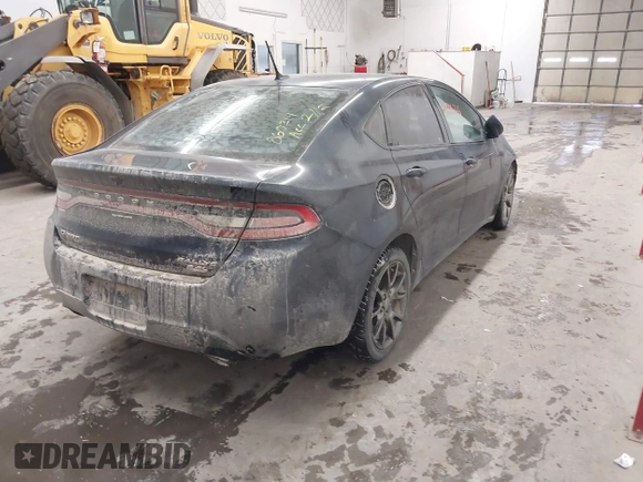 2014 Dodge Dart SXT with VIN 1C3CDFBB0ED860214, listed as a IAAI auction lot 41606226 with 162,241 mi miles. Bid and sale history available at carsss.com. Image 4.