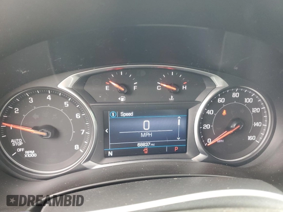 2019 GMC Terrain SLE with VIN 3GKALMEV0KL396366, listed as a Copart auction lot 72405394 with 68,837 mi miles and Salvage Title. Bid and sale history available at DreamBid. Image 9.
