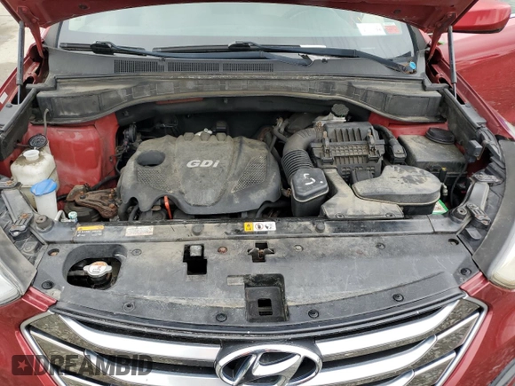 2016 Hyundai Santa Fe z VIN 5XYZTDLB7GG373317, wystawiony jako Copart lot #60394965 z przebiegiem 153 219 mil mil oraz Czysty tytuł • Clean title. Historia ofert i sprzedaży dostępna na DreamBid. Obrazek 12.