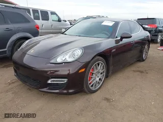 2011 Porsche Panamera Turbo with VIN WP0AC2A70BL090139, listed as a IAAI auction lot 41721430 with 65,160 mi miles. Bid and sale history available at carsss.com. Image 2.