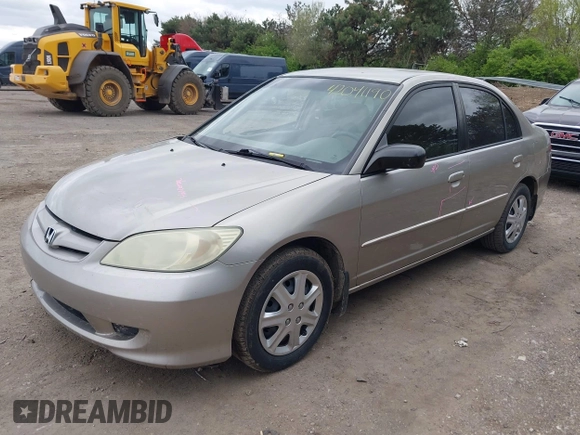 2004 Honda Civic LX with VIN 1HGES16504L006685, listed as a IAAI auction lot 42041190 with 172,355 mi miles and . Bid and sale history available at DreamBid. Image 2.