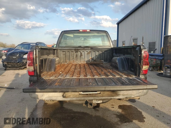 2004 Chevrolet Silverado 1500 Work Truck with VIN 1GCEC14X44Z187058, listed as a Copart auction lot 43433945 with 134,098 mi miles and Salvage Title. Bid and sale history available at carsss.com. Image 6.