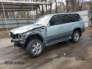 2004 Lexus LX 470 with VIN JTJHT00W943538471, listed as a Copart auction lot 43974095 with 242,290 mi miles and Salvage Title. Bid and sale history available at DreamBid. Image 1.