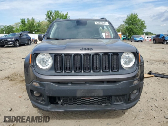 2018 Jeep Renegade Latitude with VIN ZACCJBBB5JPG77352, listed as a Copart auction lot 54854675 with 85,493 mi miles and Salvage title. Bid and sale history available at DreamBid. Image 5.