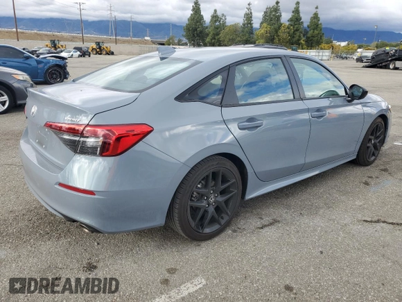 2024 Honda Civic Sport with VIN 2HGFE2F50RH545572, listed as a Copart auction lot 48824665 with 20,695 mi miles and Salvage Title. Bid and sale history available at DreamBid. Image 3.