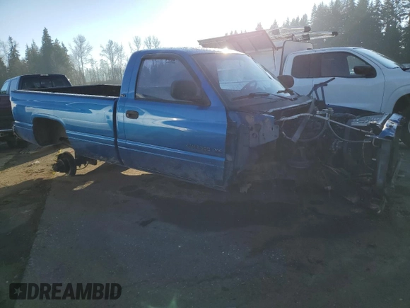 1999 Dodge Ram 2500 with VIN 3B7KF26Z0XM566658, listed as a Copart auction lot 82927584 with 0 mi miles and Salvage Title. Bid and sale history available at carsss.com. Image 4.