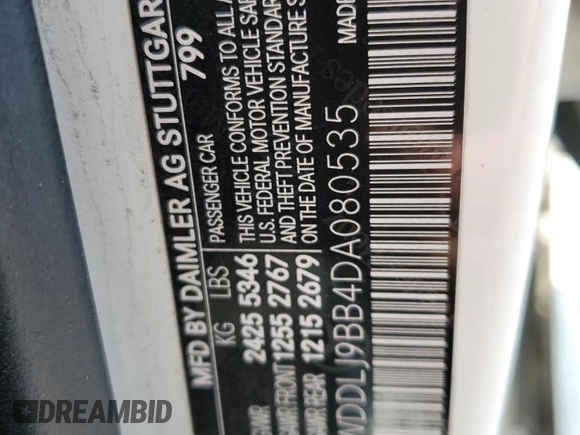 2013 Mercedes-Benz CLS-Class CLS 550 with VIN WDDLJ9BB4DA080535, listed as a Copart auction lot 57893384 with 64,413 mi miles and Salvage Title. Bid and sale history available at carsss.com. Image 14.