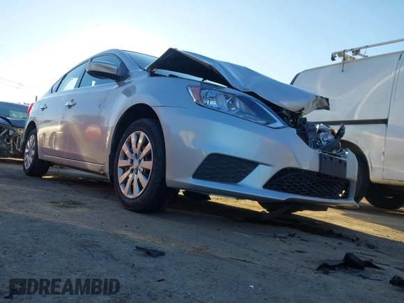 2017 Nissan Sentra S with VIN 3N1AB7AP5HY206437, listed as a IAAI auction lot 41391077 with 160,487 mi miles. Bid and sale history available at carsss.com. Image 1.