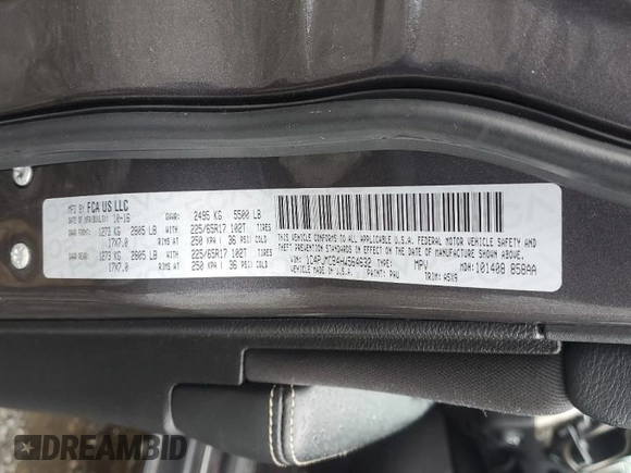 2017 Jeep Cherokee Latitude с VIN 1C4PJMCB4HW564632, выставлен на аукционе Copart как лот 58175385 с пробегом 163 855 миль миль и Списание • Salvage title. История ставок и продаж доступна на DreamBid. Изображение 13.