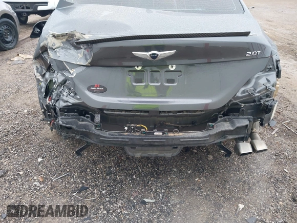 2021 Genesis G70 2.0T with VIN KMTG64LA3MU075557, listed as a IAAI auction lot 41484410 with 52,740 mi miles and . Bid and sale history available at DreamBid. Image 6.