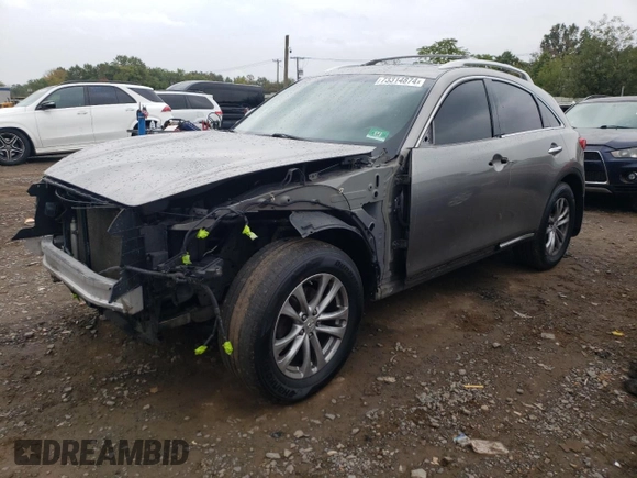 2010 Infiniti FX with VIN JN8AS1MW4AM850747, listed as a Copart auction lot 73314874 with 190,707 mi miles and Salvage Title. Bid and sale history available at DreamBid. Image 1.