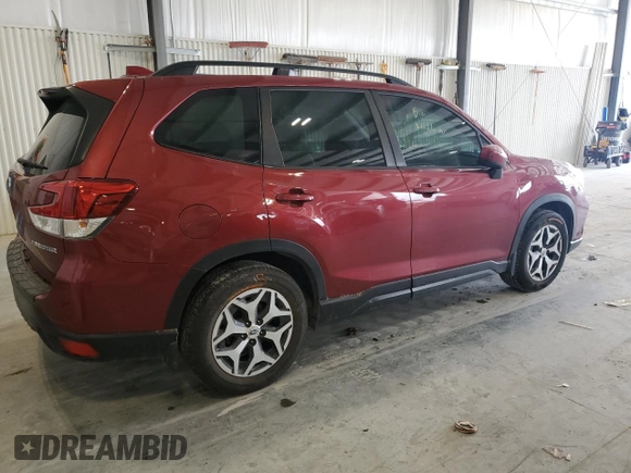 2020 Subaru Forester Premium with VIN JF2SKAJC6LH483745, listed as a Copart auction lot 55135545 with 51,015 mi miles and Salvage title. Bid and sale history available at DreamBid. Image 3.