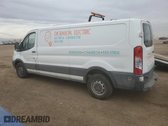 2015 Ford Transit with VIN 1FTNR2ZM3FKA12962, listed as a Copart auction lot 50038165 with 148,084 mi miles and Salvage Title. Bid and sale history available at DreamBid. Image 2.