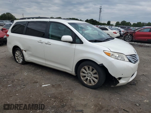 2011 Toyota Sienna XLE with VIN 5TDDK3DC6BS004295, listed as a Copart auction lot 65534555 with 195,143 mi miles and Clean title. Bid and sale history available at DreamBid. Image 4.