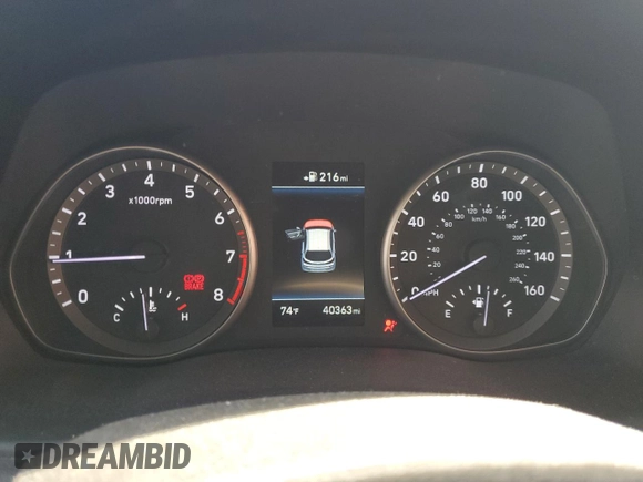 2018 Hyundai Elantra GT Sport with VIN KMHH55LC5JU072065, listed as a Copart auction lot 75037634 with 40,363 mi miles and Salvage Title. Bid and sale history available at carsss.com. Image 9.