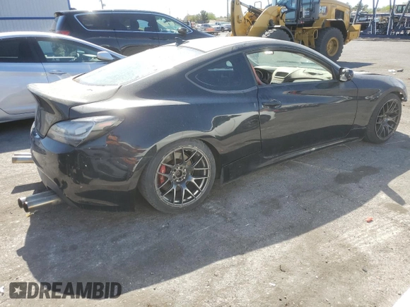 2010 Hyundai Genesis Coupe with VIN KMHHT6KD8AU035274, listed as a Copart auction lot 54966665 with 124,726 mi miles and Clean title. Bid and sale history available at DreamBid. Image 3.