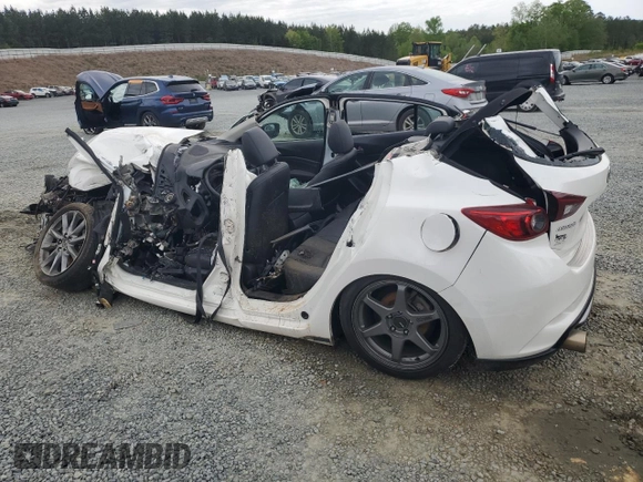 2018 Mazda 3 Touring with VIN 3MZBN1L39JM193945, listed as a Copart auction lot 53032825 with Not Provided miles and Salvage Title. Bid and sale history available at DreamBid. Image 2.