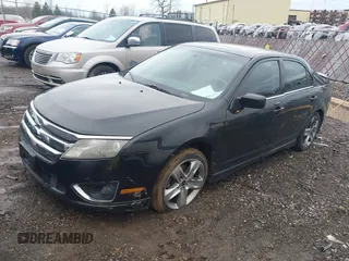 2010 Ford Fusion SPORT with VIN 3FAHP0DC4AR130356, listed as a IAAI auction lot 41724881 with 155,285 mi miles. Bid and sale history available at carsss.com. Image 2.