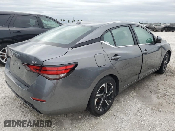 2024 Nissan Sentra SV with VIN 3N1AB8CV5RY306945, listed as a Copart auction lot 46092895 with Not Provided miles and Non Repairable. Bid and sale history available at DreamBid. Image 3.