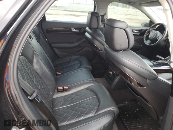 2015 Audi A8 4.0T with VIN WAUJ2AFD5FN013267, listed as a Copart auction lot 39065654 with 64,541 mi miles and . Bid and sale history available at DreamBid. Image 11.