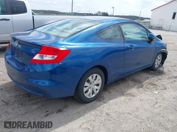 2012 Honda Civic Cpe LX with VIN 2HGFG3B53CH548740, listed as a IAAI auction lot 42039835 with 175,246 mi miles. Bid and sale history available at carsss.com. Image 4.